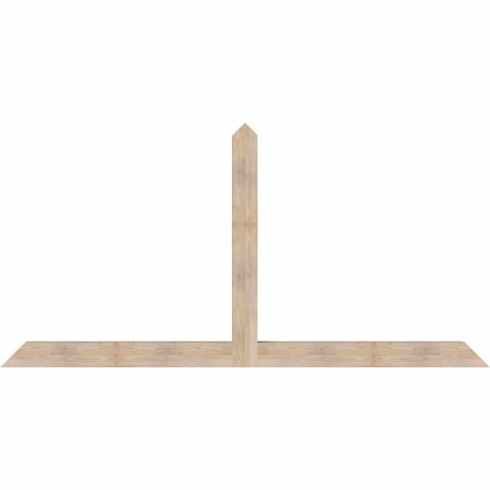 Ekena Millwork Portland Smooth Timber Gable Bracket, Douglas Fir, 108"W x 54"H x 5 1/2"D x 5 1/2"F, 12/12 Pitch GBW108X54X0606POR00SDF